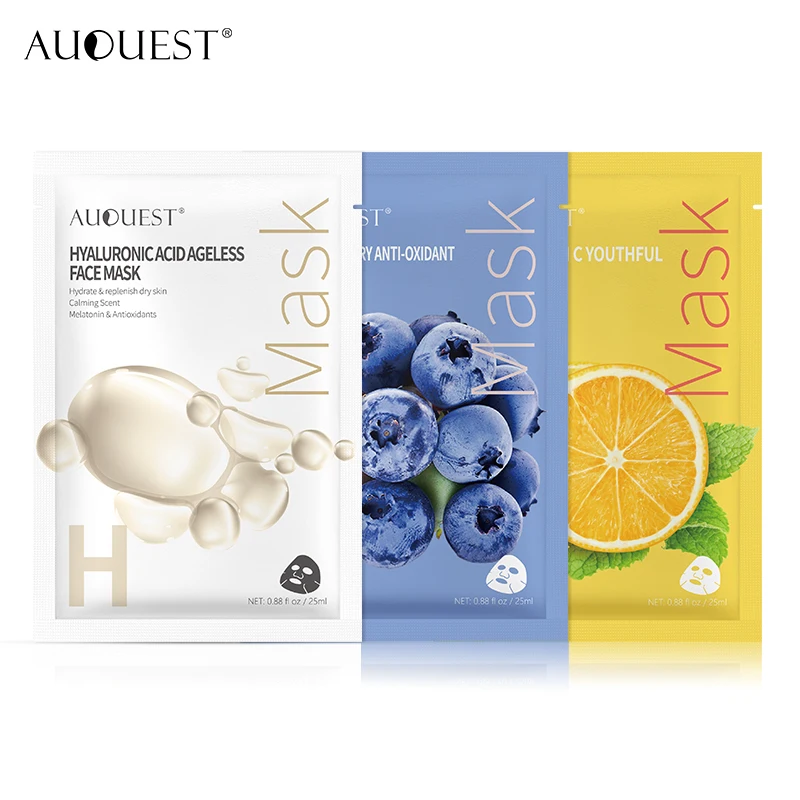 AuQuest Face Skin Care Moisturizing Facial Mask Fresh Anti-Acne Plant Extract Oil Control Hydrating Sheet | Красота и здоровье
