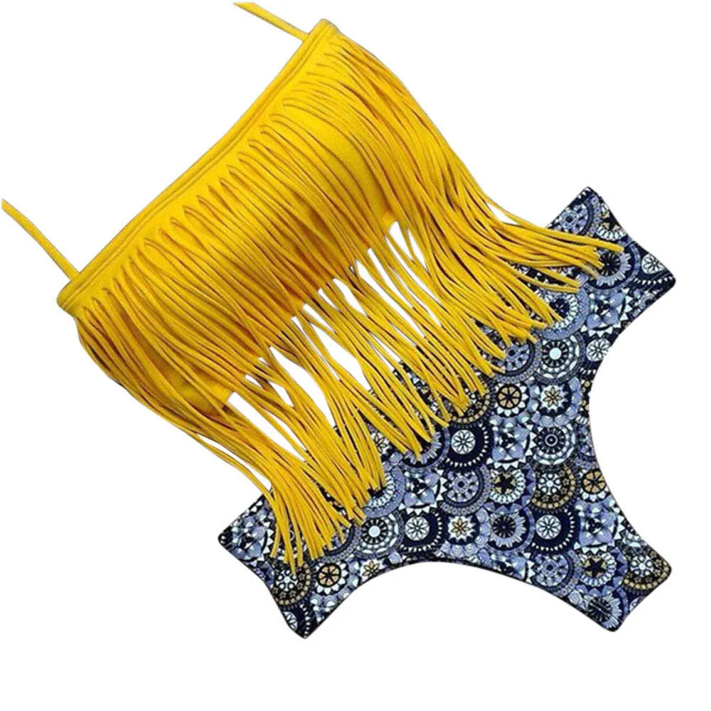 Пикантные Ленточки бикини набор Для женщин бандажный купальник Пуш Ап купальный