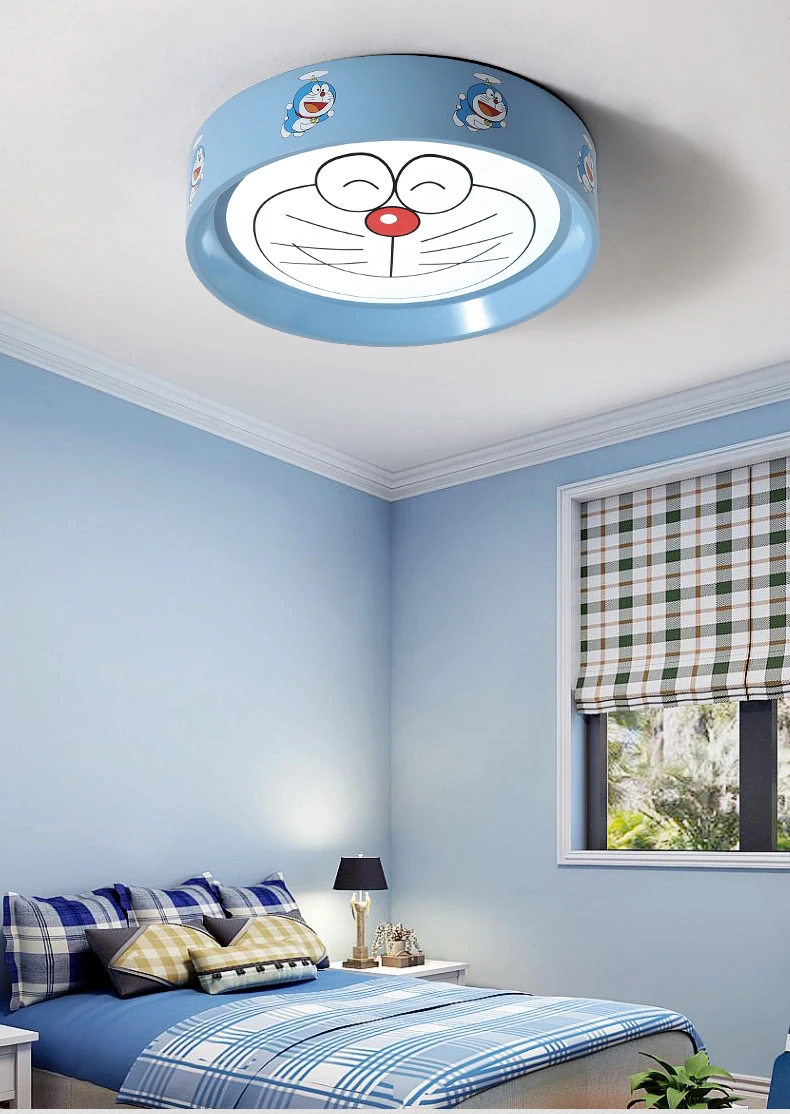 Круглый потолочный светильник милый светодиодный для спальни или гостиной лампа