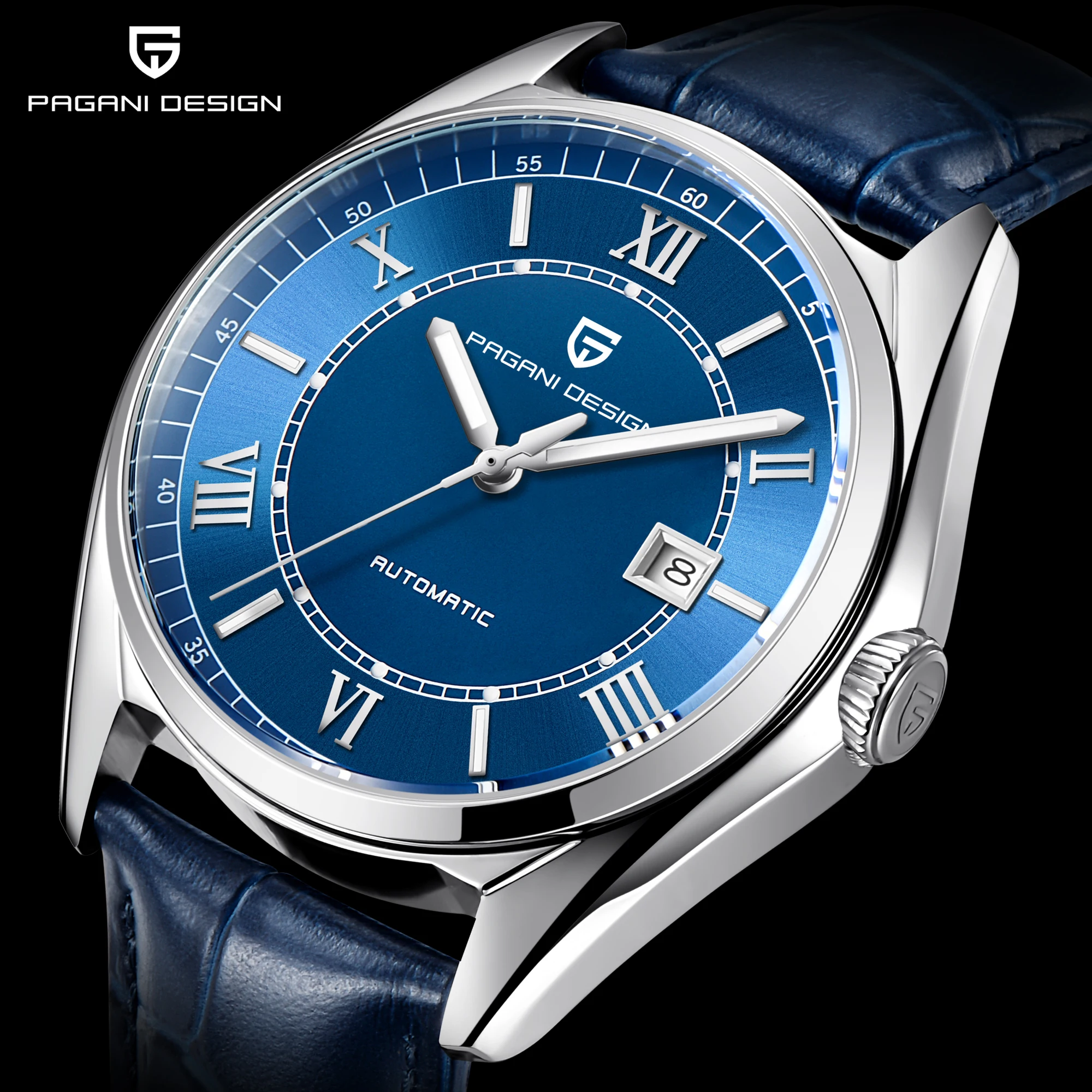 

Mens Watches Top Brand Luxury PAGANI DESIGN New Mechanical Automatic Fashion Business Men Stainless Steel Watch Erkek kol saati