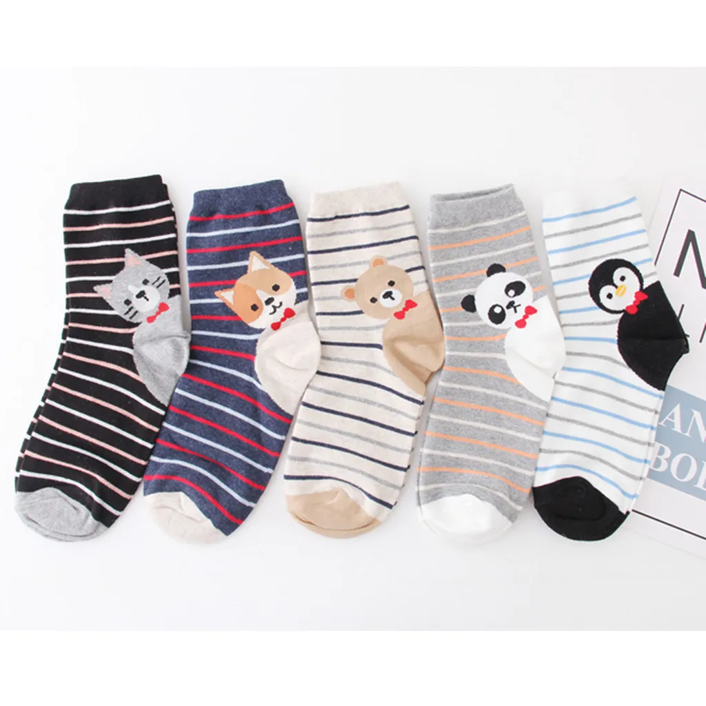 1 пара осенне зимних носков женские повседневные носки из 100% хлопка высокого