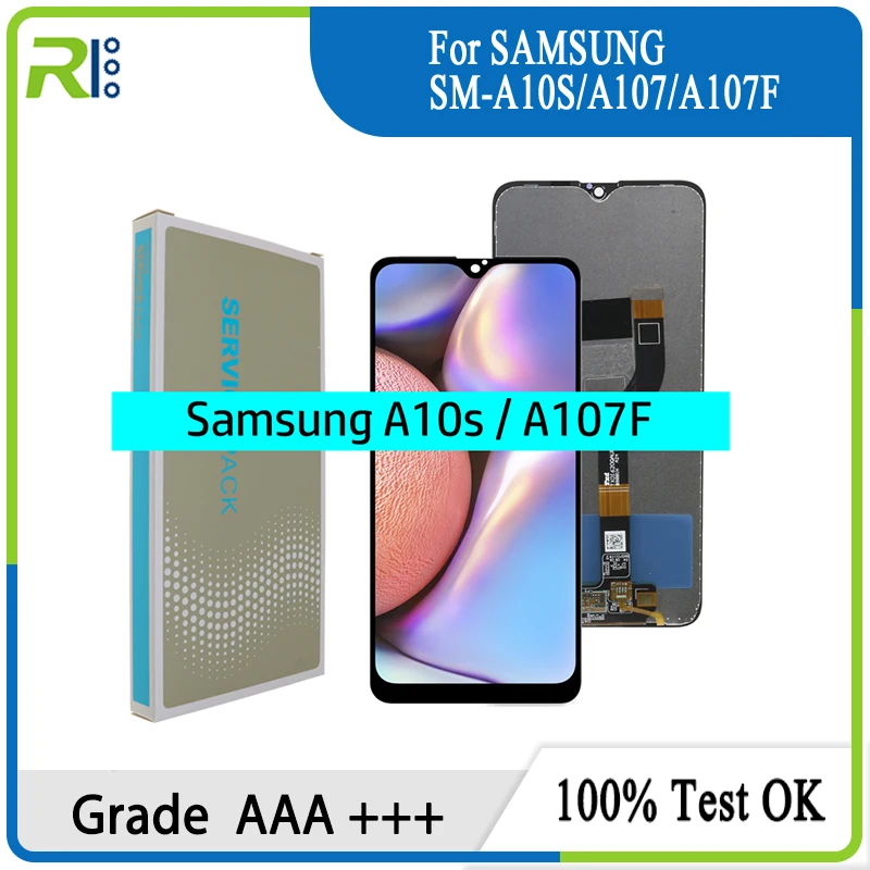 

ЖК-дисплей AMOLED для Samsung galaxy A10s с дигитайзером 6,2 дюйма, сенсорный экран с дигитайзером в сборе для A107/DS, A107F, A107FD, A107M