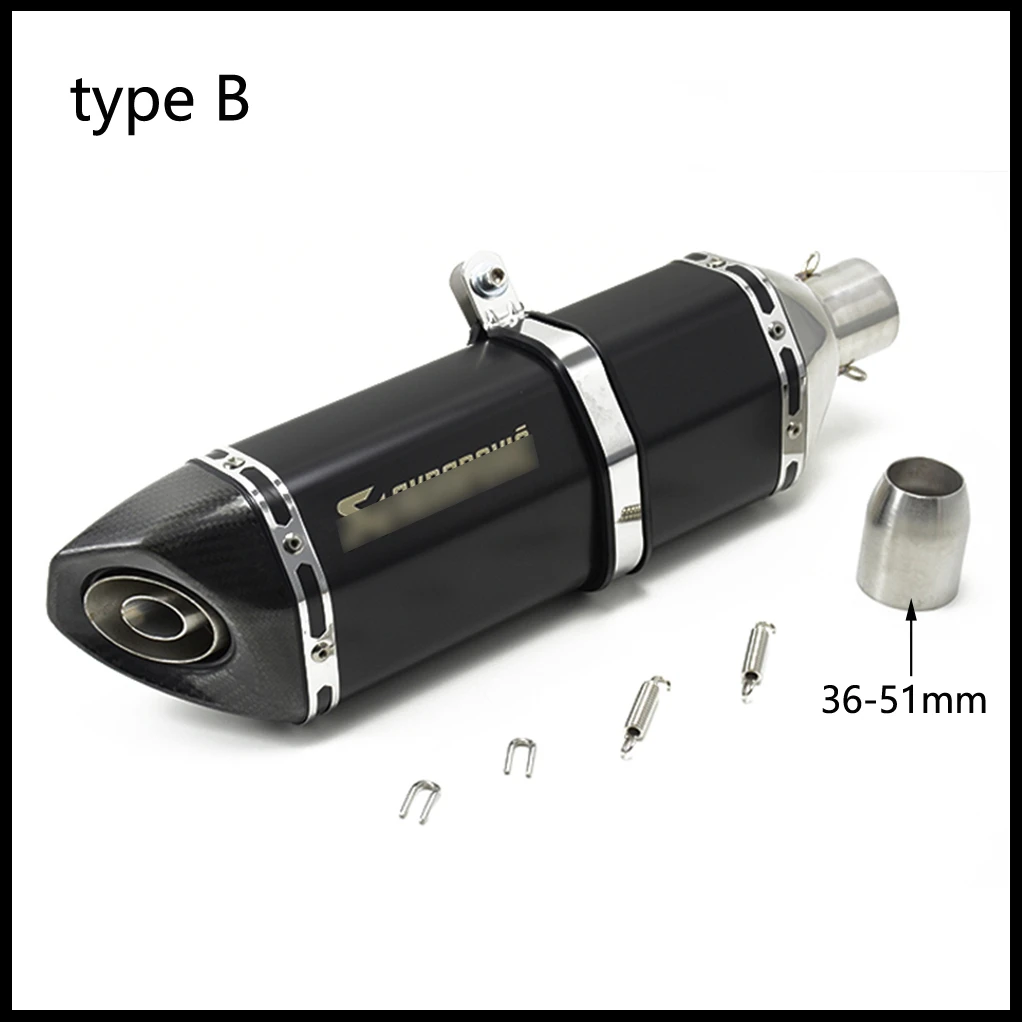 Универсальный мотоцикл Akrapovic выхлопной модифицированный глушитель для KAWASAKI ZX-6R Ninja 400 GSR600 FZ6 MT07 R3 RC 390 ATV Dirt Pit Bike