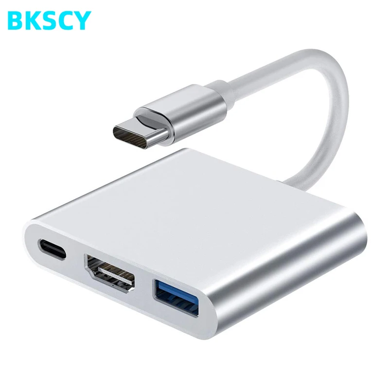 Адаптер-концентратор BKSCY Usb Type-C 3-в-1 USB-концентратор в HDMI 3 0 гнездовой адаптер с