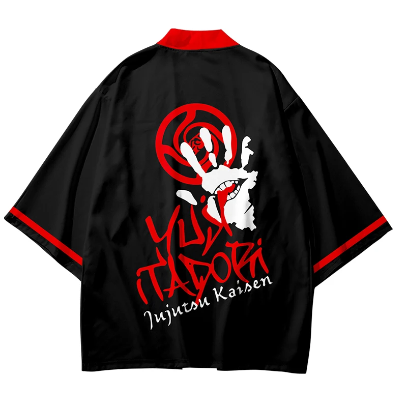

Anime Jutsu Kaisen Japanese Kimono Samurai Costume Male Female Fashion Loose Kimonos harajuku cardigan haori yukata asian kimono