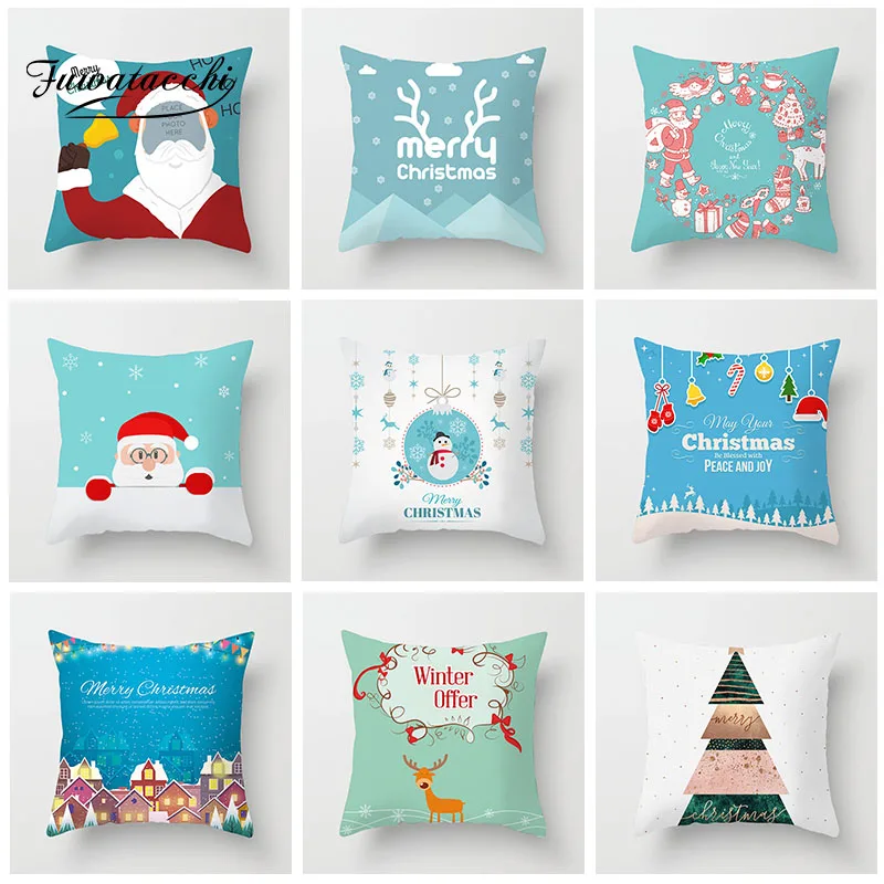 Чехол для подушки Fuwatacchi Рождественская серия милый олень подушка со снеговиком