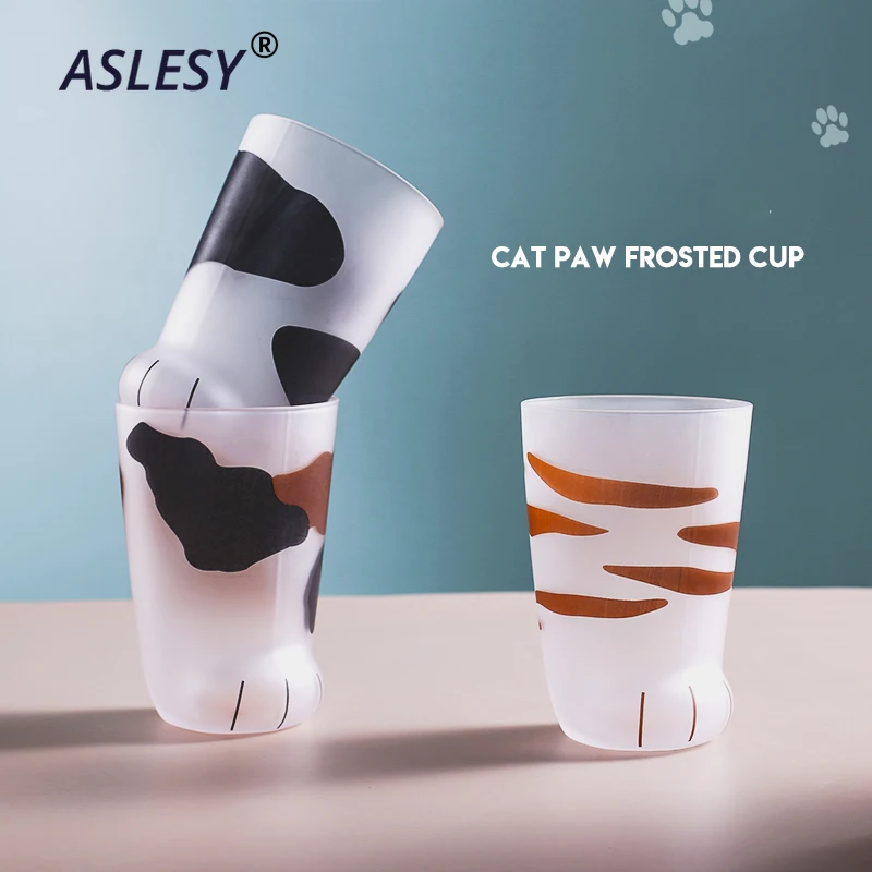Кошачий коготь чашки Кофе кружка матовый Стекло стакан посуда для завтрака