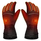 Перчатки с термостатом для нагрева лыжные перчатки теплые водонепроницаемые ветрозащитные противоскользящие перчатки для сенсорных экранов мотоциклетные перчатки для верховой езды