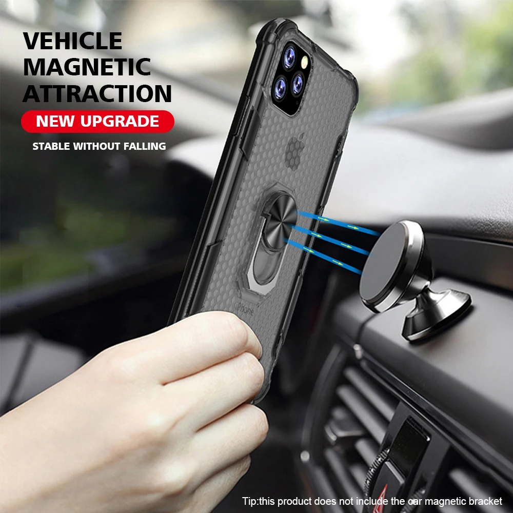 Магнитный автомобильный чехол-подставка для телефона с кольцом на палец iPhone 11 Pro
