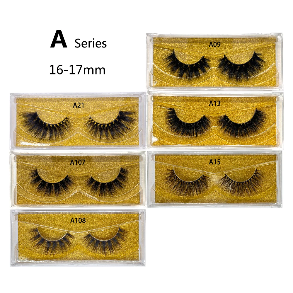 6D Make Up Mink Hair False Eyelashes China Natural Fluffy Curl Embellish Eye To Extend Crosscriss Section Work Wedding E14 D809 images - 6