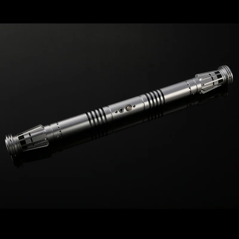 

YQ QM Lightsaber Double-edged Sword Light Saber Force Fx Lighting Heavy Foc Lock Up Metal Handle Led sword metal self-defenseToy