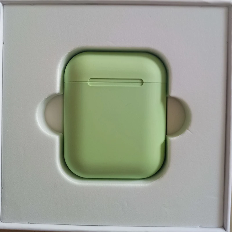 UVinpods12 green I12 tws Bluetooth 5,0 Гарнитура 3D стерео супер бас мини наушники беспроводные наушники с сенсорным датчиком для всех смартфонов - Цвет: UVinpods12 green