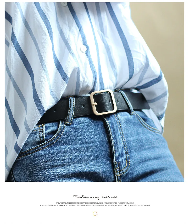 2019 кожаный ремень унисекс повседневный Модный Дикий | Аксессуары для одежды