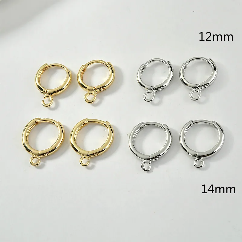 

Copper Plated 18K Gold Color Maintains Color Ear Ring Earring round Earrings Clip-on Earrings Ear Clip Ornament DIY Earring