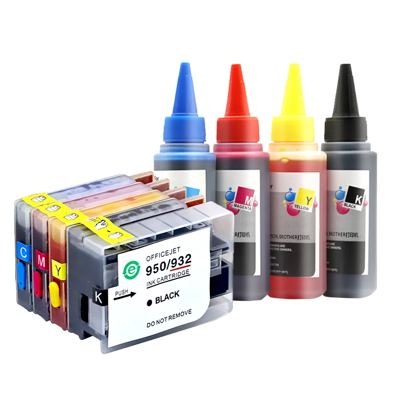 Refillable Ink cartridge Compatible for HP950 951xl HP Officejet Pro 8100 8600 8610 8620 8630 8660 8615 8625 251dw 951 | Компьютеры и
