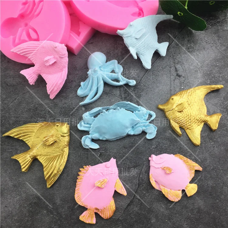 Силиконовая форма Осьминог для украшения тортов|Формы тортов| |