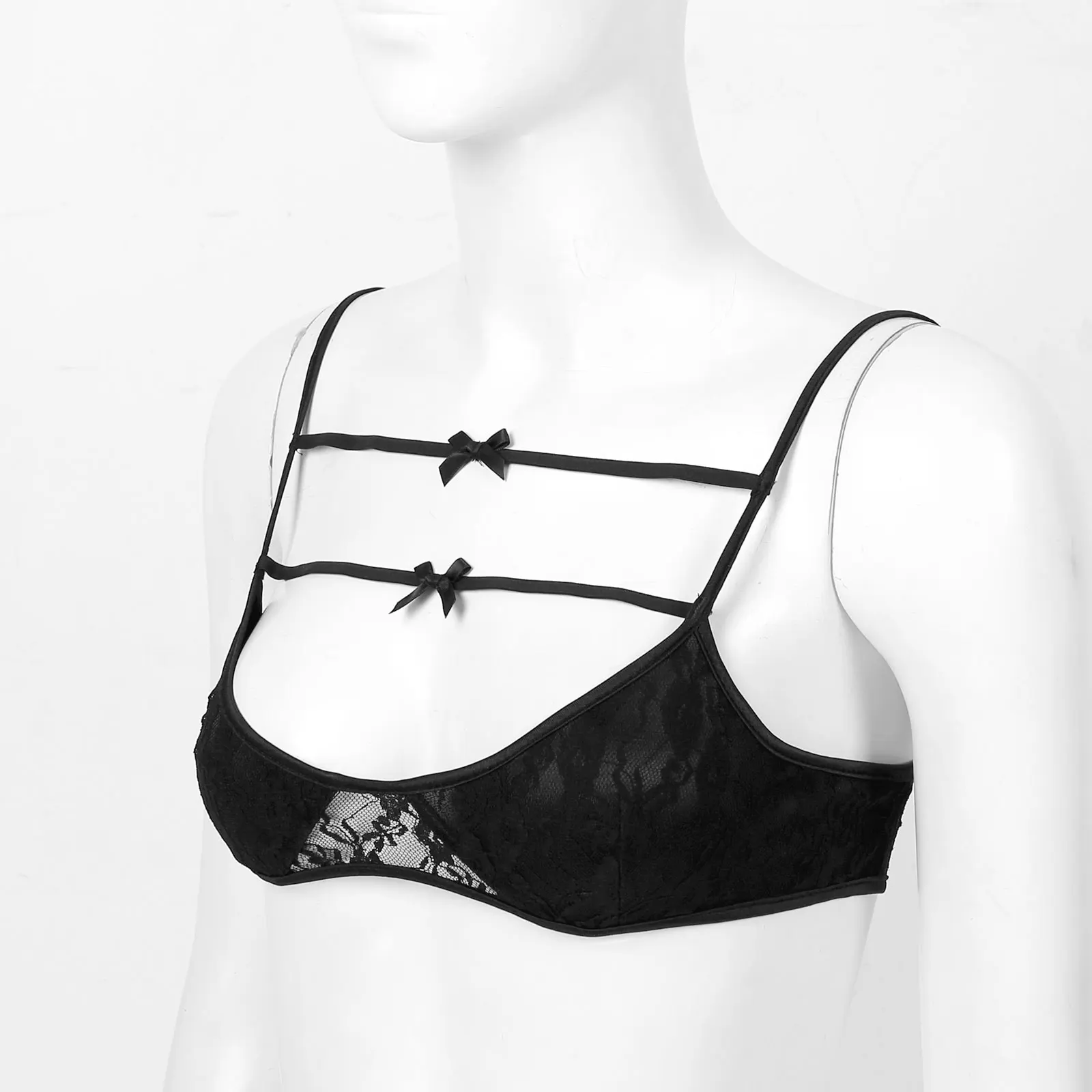 Женский сексуальный бюстгальтер топ нижнее белье прозрачное кружевное на