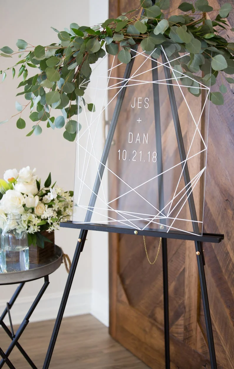 

Индивидуальный прозрачный акриловый знак приветствия свадьба и помолвка знак прозрачный перспекс знак приветствия на свадьбу с именем и