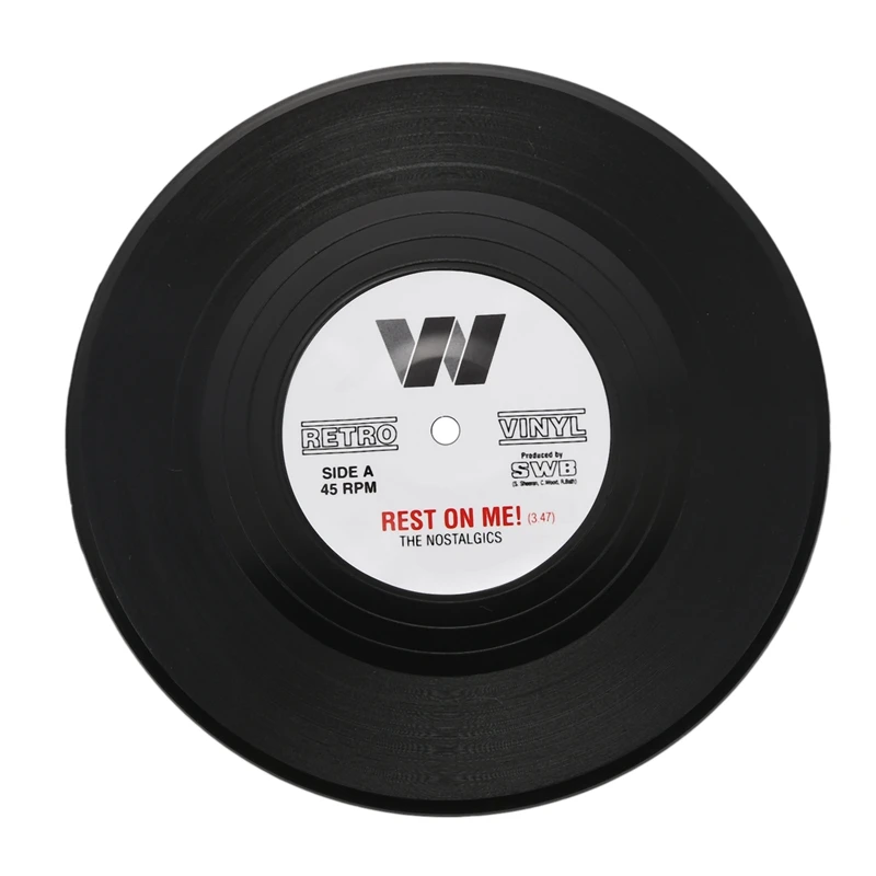 6 шт./компл. вращающиеся Ретро виниловые дисковые подставки для напитков|Коврики