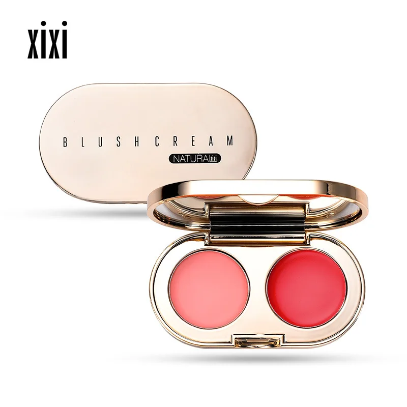 

Two-color Blush Cream Moisturizing Brighten Complexion Nude Makeup Sunburn Natural