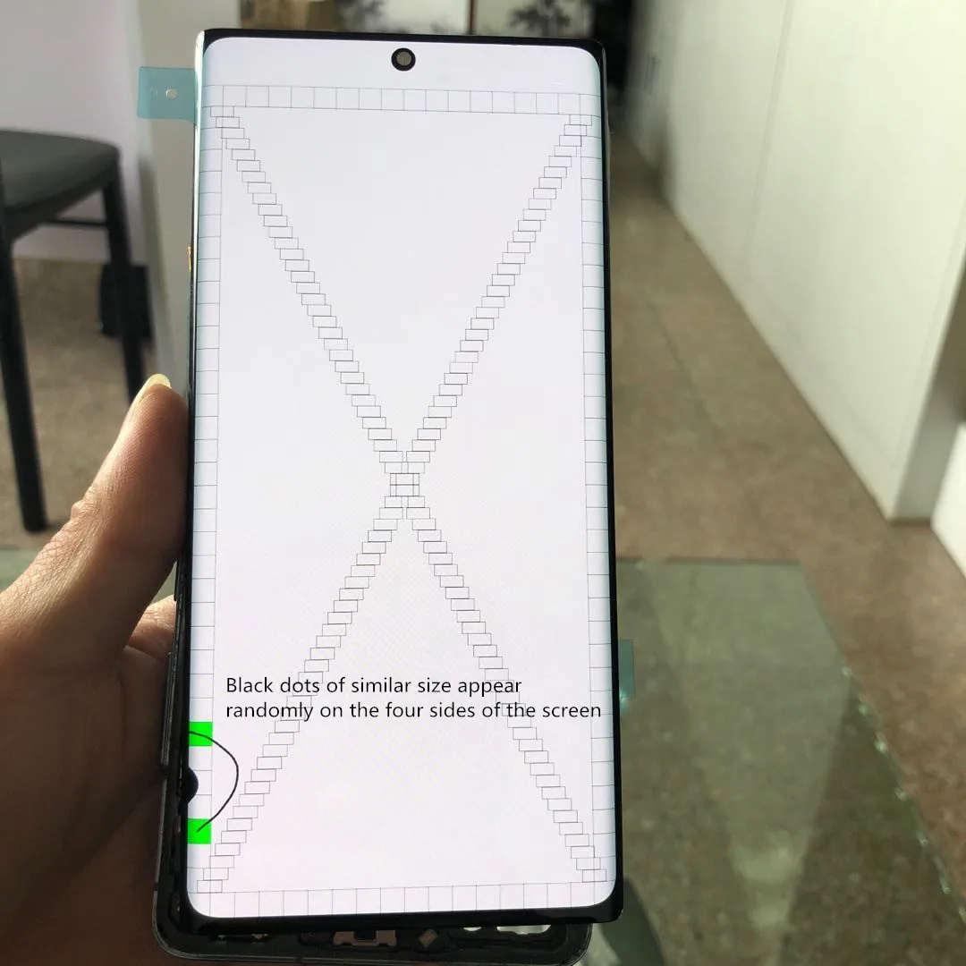Оригинальный используемый с черной точкой AMOLED экран для Samsung Galaxy LCD note 10 Plus
