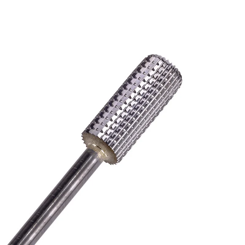 Two-way Tungsten Carbide Nail Drill Bit Barrel Cuticle Burr Bits For Manicure Electric Drill Accessories Gel Removal Tool