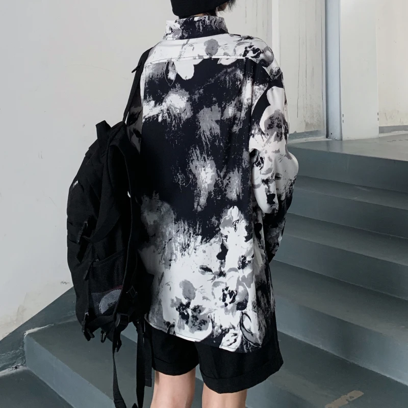 

long sleeve casual loose Shirts spring autumn Korean ins Blouses streetwear Women's Clothing hipster ladies tops new Couple