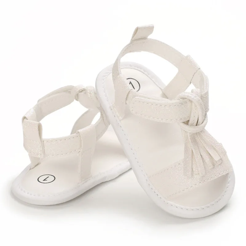 Сандалии для маленьких девочек Летние сандалии новорожденных Bebek Sandalet Кожаные с