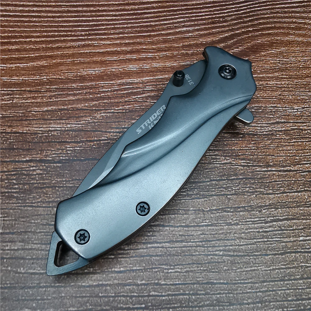 160mm 9CR18MOV Blade Quick Open Folding Knife Tactical Survival Hunting Camping High Hardness Military Pocket Portable Knives |