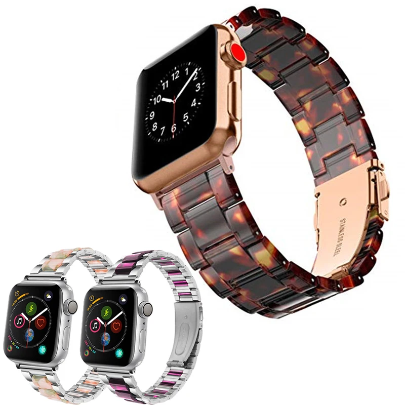 Ремешок из нержавеющей стали для apple watch band 38/42 мм браслет с застежкой бабочкой iwatch