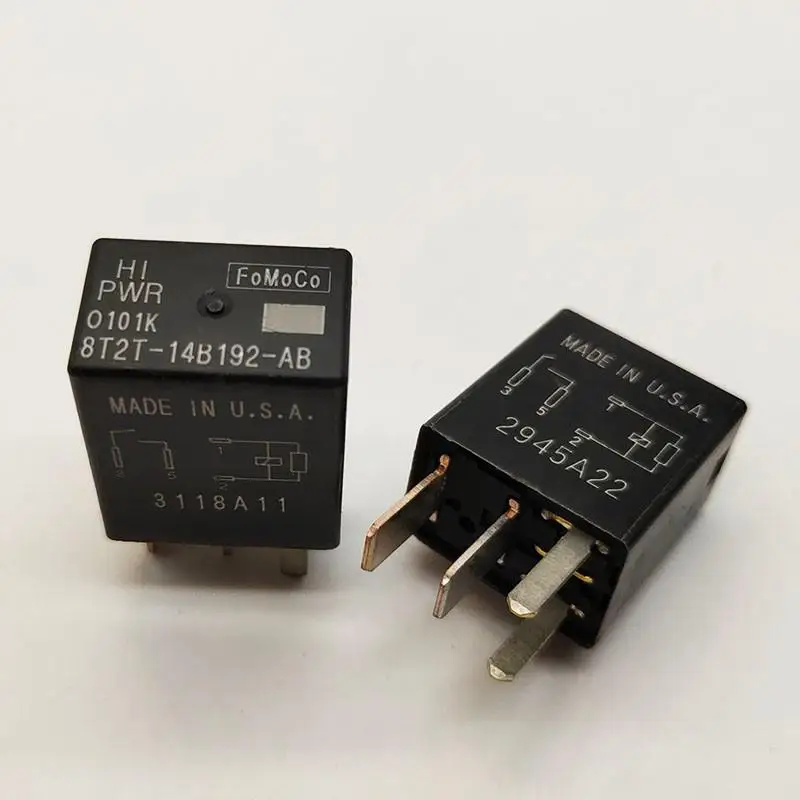 

Новое автомобильное реле 8T2T-14B192-AA 8T2T-14B192-AB 8T2T-14B192-BA 8T2T 14B192 AA 4PIN 5PIN Реле звукового сигнала кондиционера