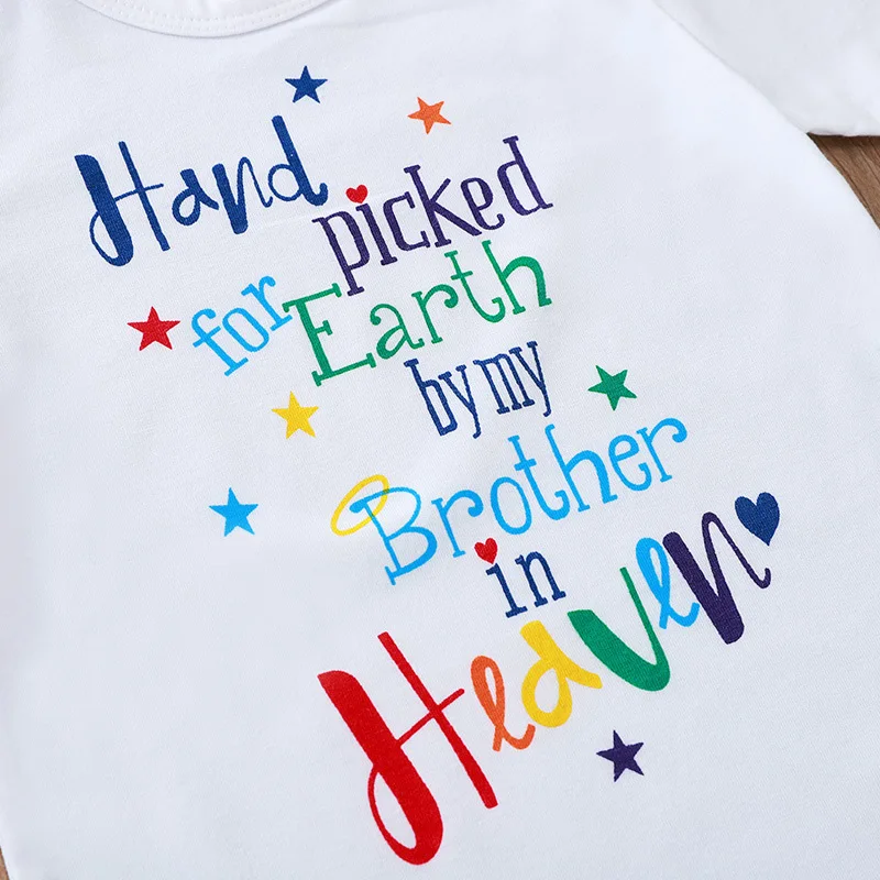 Летняя одежда для новорожденных белый комбинезон с короткими рукавами и принтом