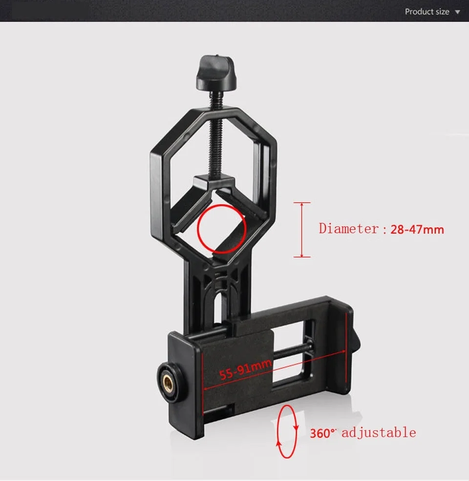 Адаптер для крепления телескопа телефона бинокулярный микроскоп зрительный