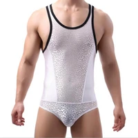 men undershirts sexy lace wrestling singlet body shaper corset bodysuits underwear bodybuilding jumpsuits shorts body homme