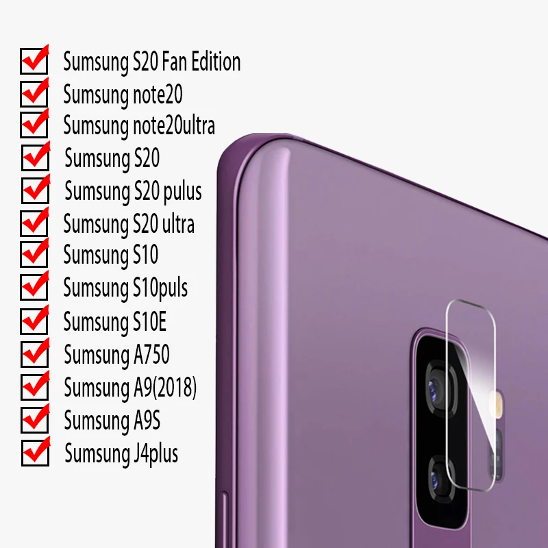

Lens film for New Samsung note20 S20plus mobile phone camera protection ring s10 tempered glass protector