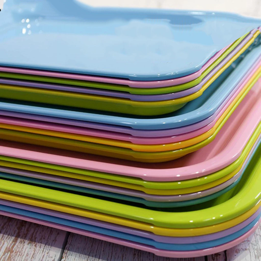 

Поднос для столовой, прямоугольный, из меламина, пластмассы, S M L XL