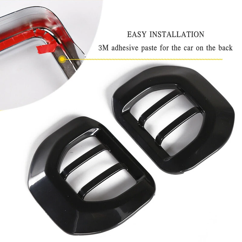 Пара зеркало заднего вида сигнальный светильник обшивка для Jeep Wrangler JL 2018 Черный