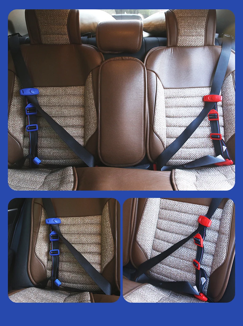 

Car Seat Child Baby Belt Adjuster Fixing Device Anti-tightening Neck Strap Protection Car-Styling Seat Belt Cover