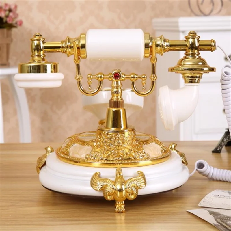 

Fashion Fixed Telephone Antique Telephones Landline Phone For Office Home Hotel made of resin Europe style