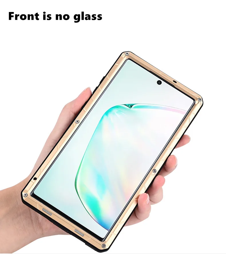IMATCH оригинал для samsung Galaxy Note 10 10Plus + чехол жесткий алюминиевый металлический