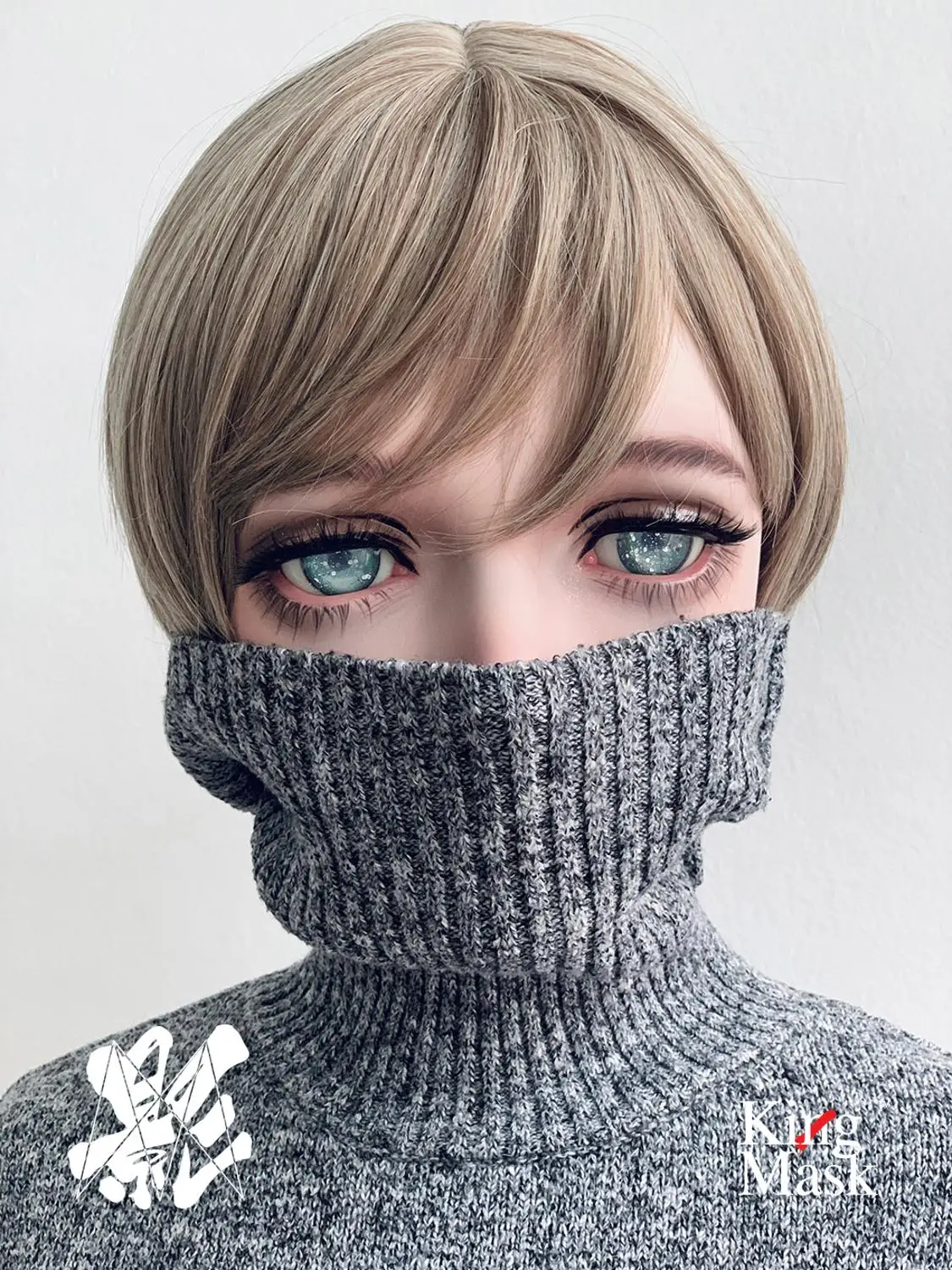 

(Kingmask 01) Silicone Mask Artificial Realistic Skin Cross Dresser Transgender BJD Kigurumi Cosplay Mask