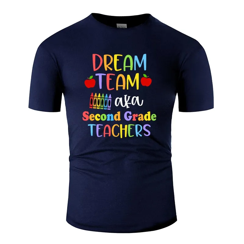 Винтажная Dream Team Aka футболка для учителя второго класса Мужская с круглым вырезом