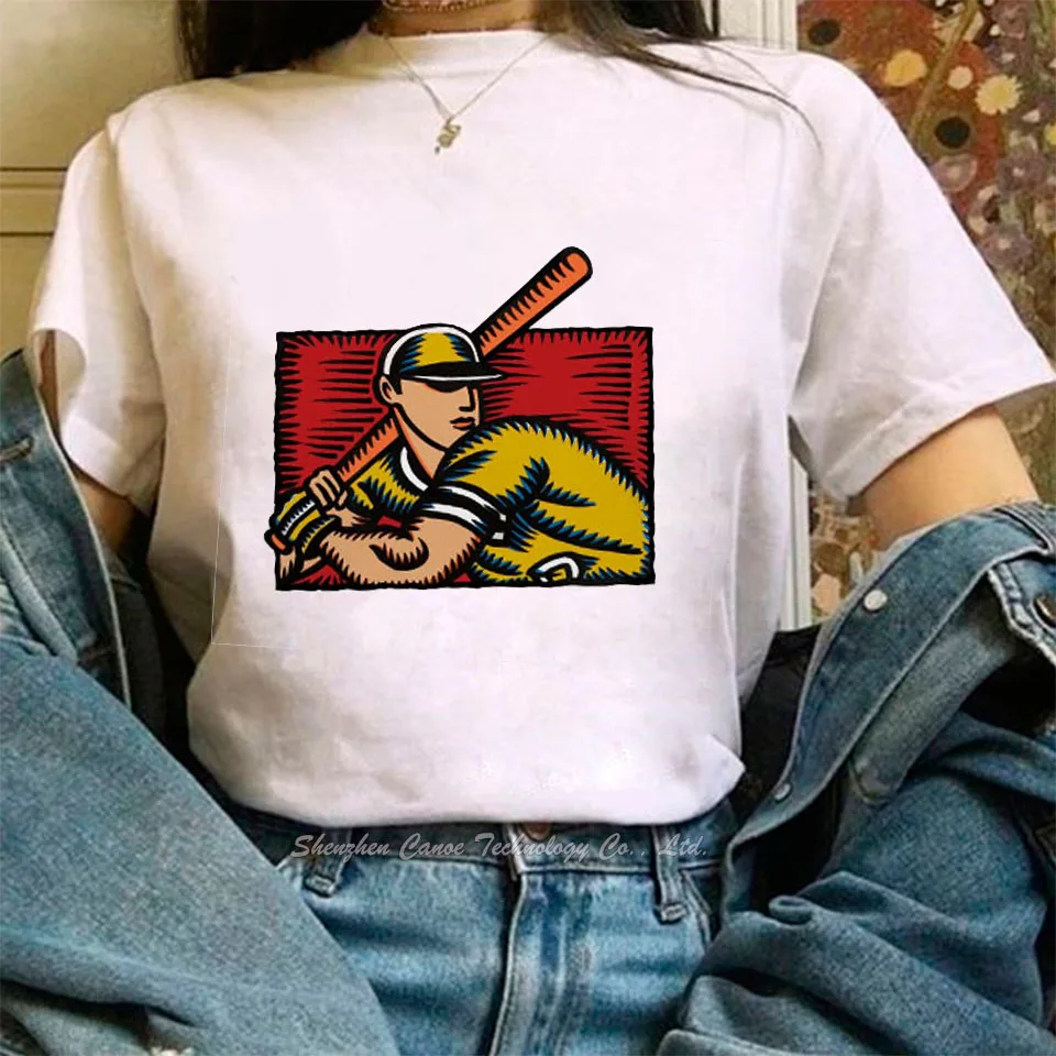 Футболка женская в стиле Харадзюку Повседневная рубашка с принтом Джоуи не