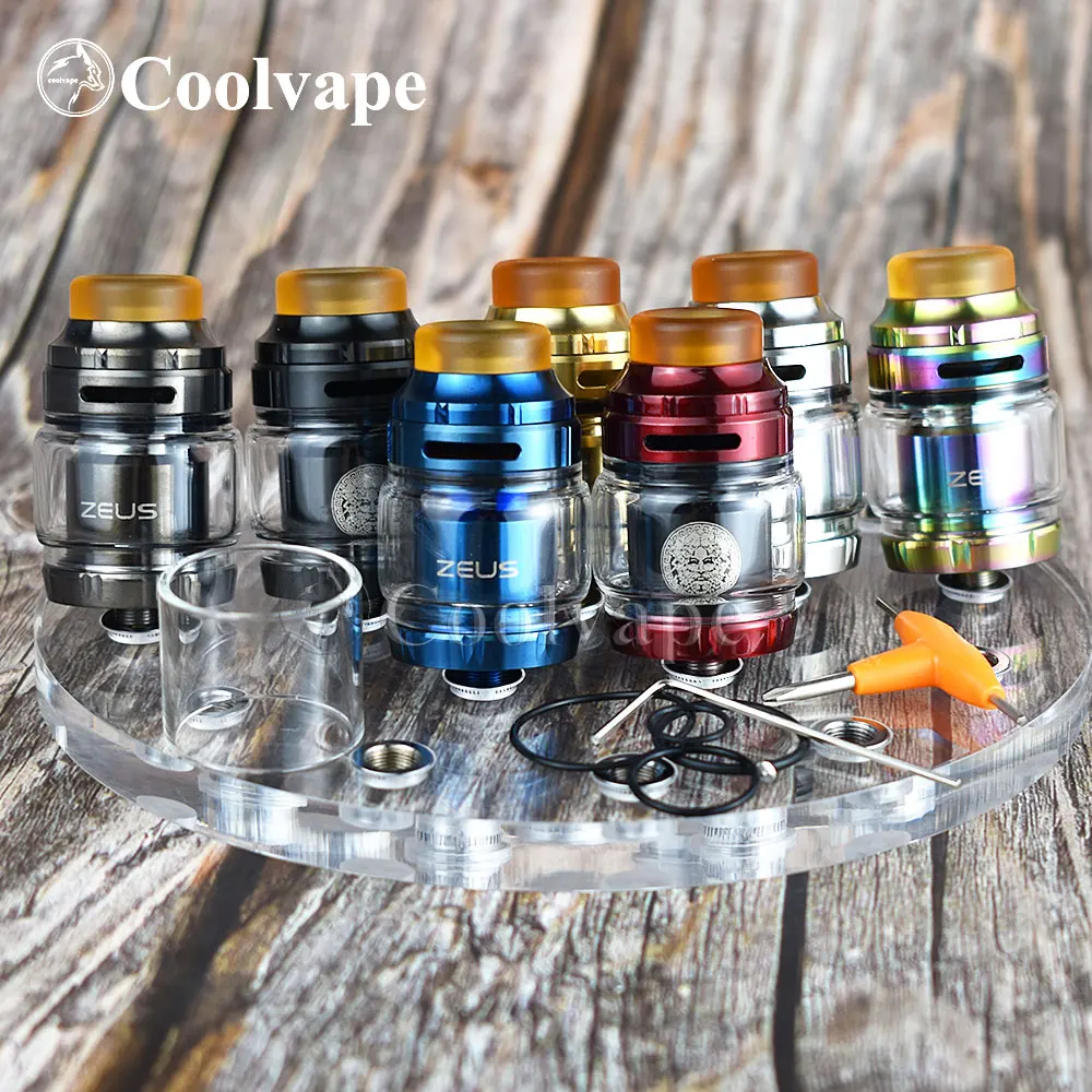 coolvape Zeus RTA Atomizer 3.5ml 4.5ml 510 thread vape tank with vaporizer rta rebuildable e cigatomizer vs X mesh | Электроника