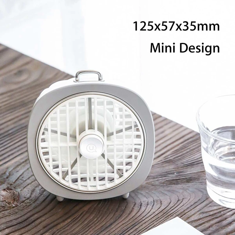 Portable Rechargeable Mini Usb Fan Led Night Light 3-Speed Desktop Desk Table Home Office Student Dormitory Electric Small | Бытовая