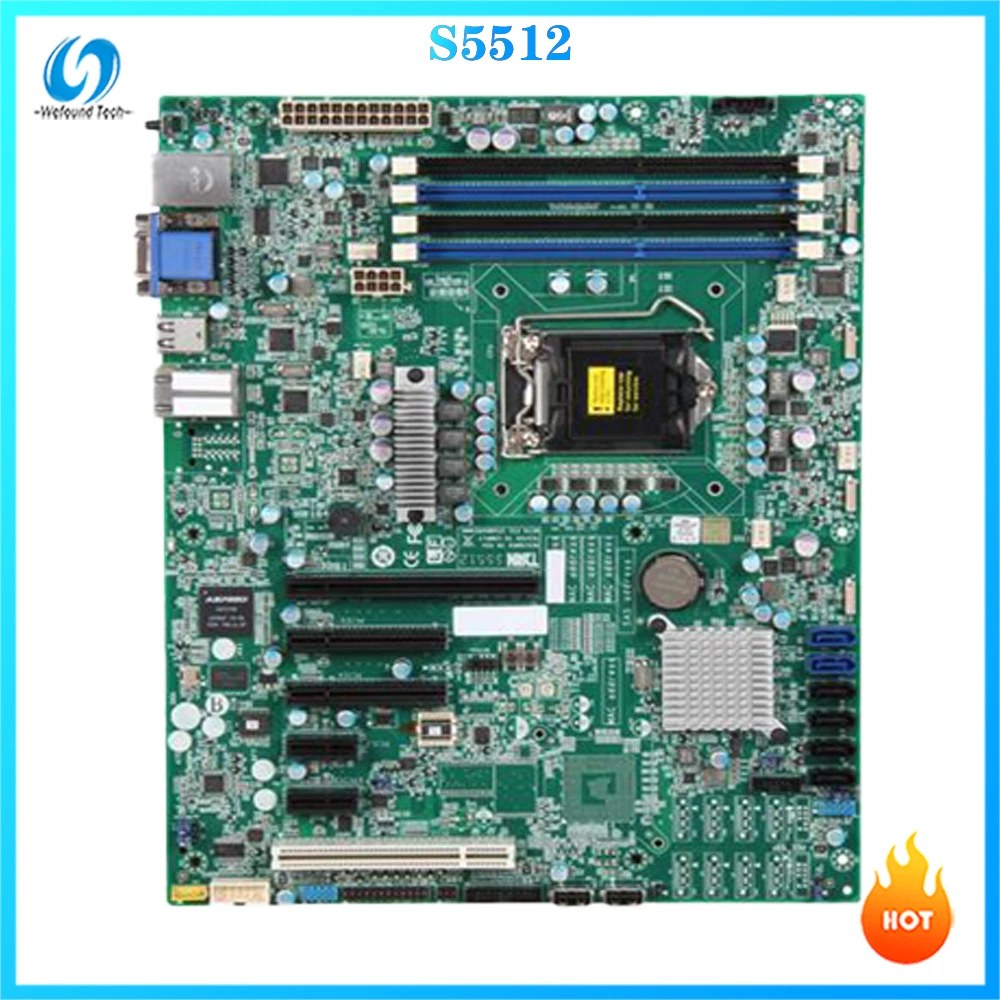 

Оригинальная Серверная материнская плата для TYAN S5512 LGA1155 DDR3 C204 S5512GM2NR, полностью протестирована, хорошее качество