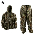 Охотничья одежда, 3D костюм в виде кленового листа, бионического гилли, тренировочный костюм джунглей CS, снайперская камуфляжная одежда для наблюдения за птицами, брюки, куртка с капюшоном