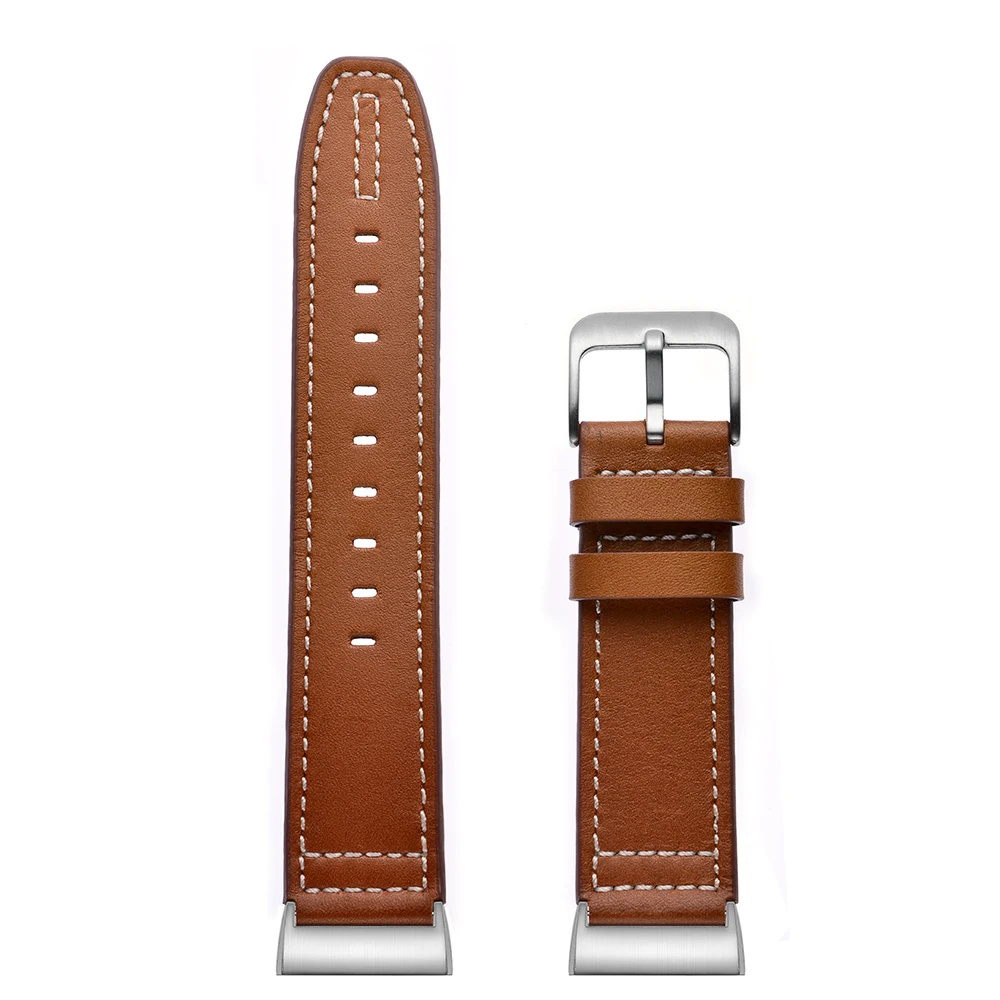 brown-B Кожаный ремешок для браслета Fitbit charge 2 кожаный ремешок для Fitbit charge 3 ремешок умный Браслет Смарт-часы ремешок на запястье - Цвет: brown-B