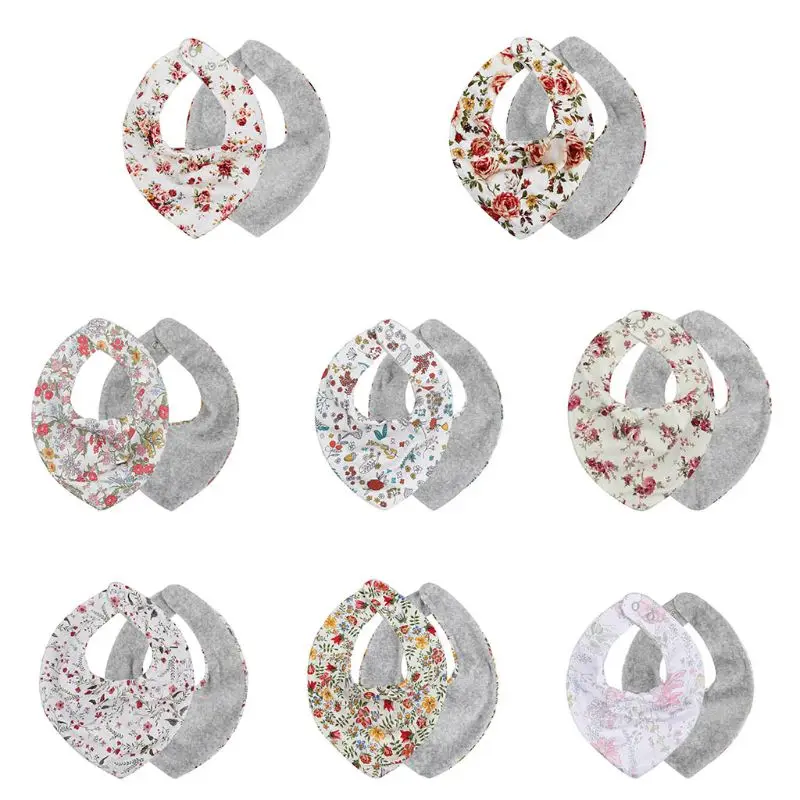 

Newborn Baby Boys Girls Waterproof Cute Saliva Towel Kids Toddler Feeding Burp Triangle Cotton Bib Scarf