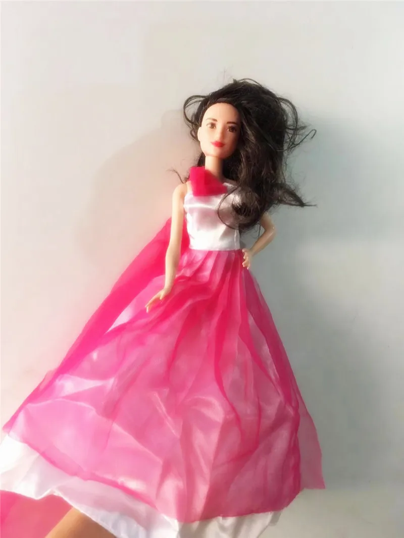 Кукольное платье принцессы официальная одежда ручной работы кружевное из тюля